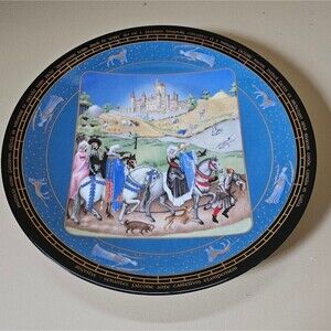 D'Arceau Limoges Le Tres Riches 1987 JANVIER January Ltd Ed Plate